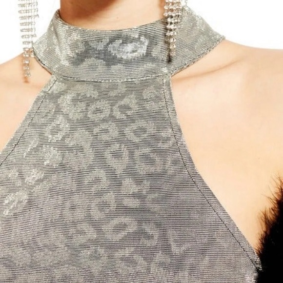 TopShop Metallic Cheetah Halter - Picture 4 of 16